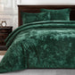 Lux Distressed Velvet Comforter Set with Microfiber Reverse