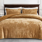 Lux Distressed Velvet Comforter Set with Microfiber Reverse