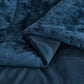 Lux Distressed Velvet Comforter Set with Microfiber Reverse