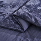 Lux Distressed Velvet Comforter Set with Microfiber Reverse