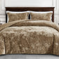 Lux Distressed Velvet Comforter Set with Microfiber Reverse