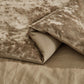 Lux Distressed Velvet Comforter Set with Microfiber Reverse