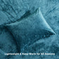 Lux Distressed Velvet Comforter Set with Microfiber Reverse