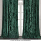 Lux Velvet Curtain Set Rod Pocket Drapes