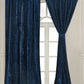 Lux Velvet Curtain Set Rod Pocket Drapes