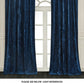 Lux Velvet Curtain Set Rod Pocket Drapes