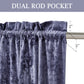 Lux Velvet Curtain Set Rod Pocket Drapes