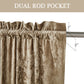 Lux Velvet Curtain Set Rod Pocket Drapes