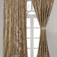 Lux Velvet Curtain Set Rod Pocket Drapes