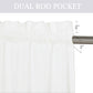 Lux Velvet Curtain Set Rod Pocket Drapes