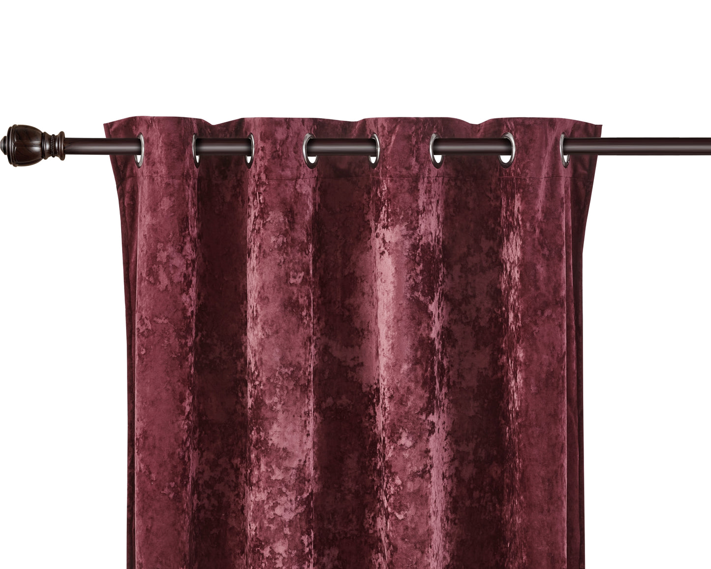 Lux Velvet Grommet Top Window Curtain Set