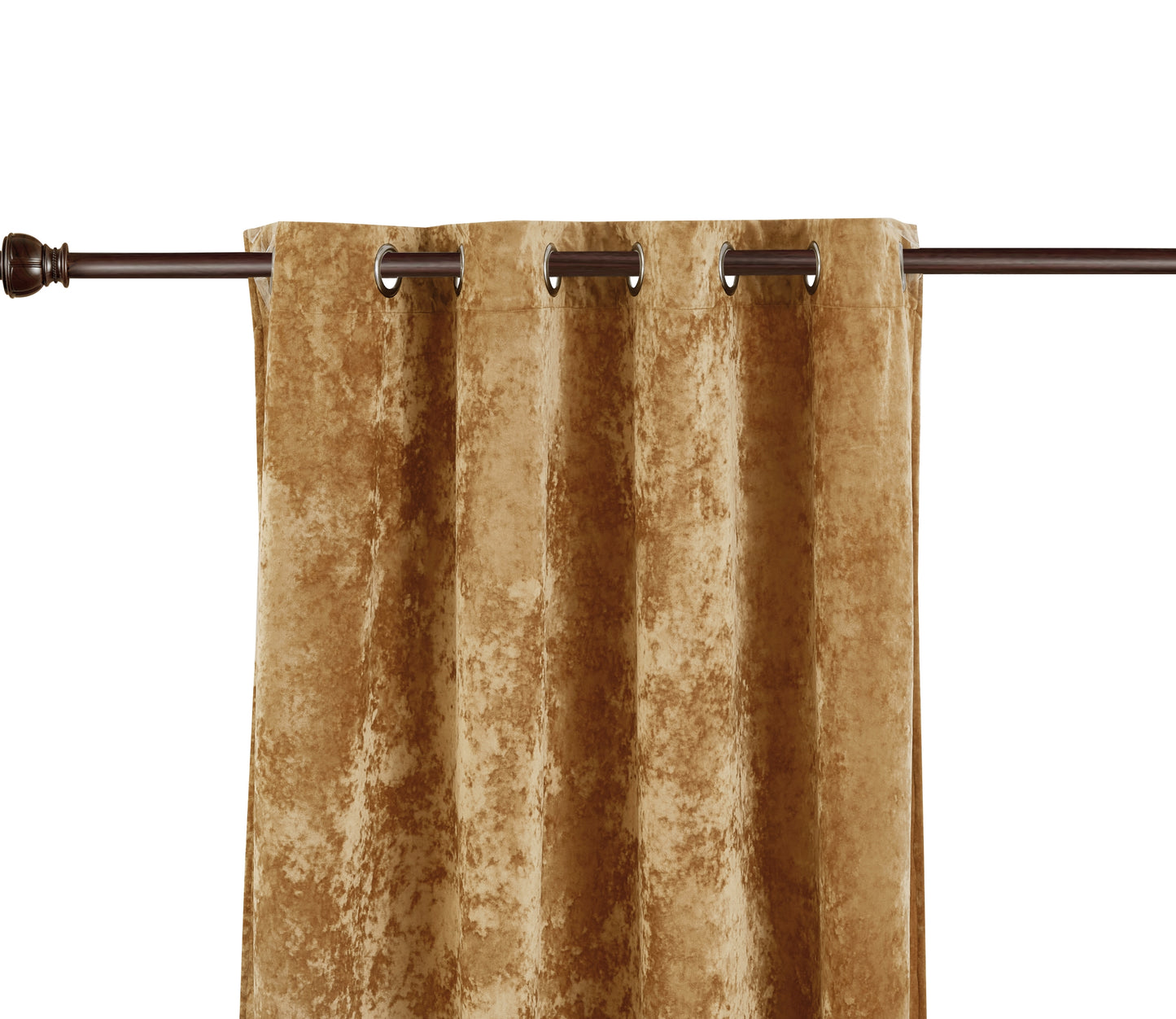 Lux Velvet Grommet Top Window Curtain Set