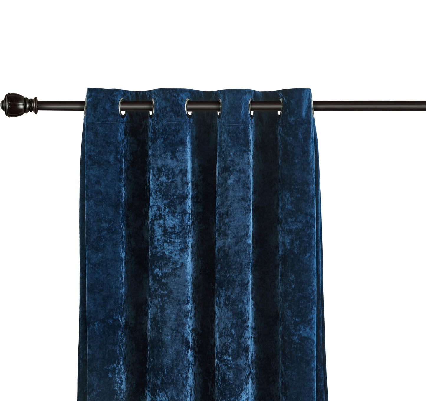 Lux Velvet Grommet Top Window Curtain Set