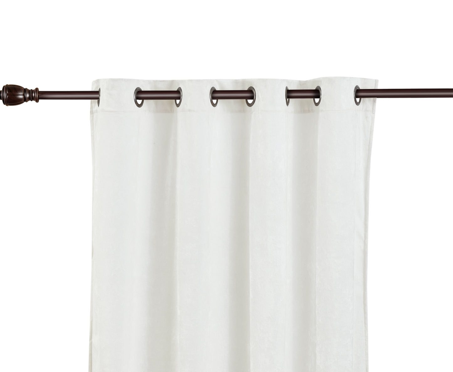 Lux Velvet Grommet Top Window Curtain Set