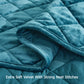 Lux Diamond Stitched Distressed Velvet Quilt Set