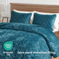 Lux Diamond Stitched Distressed Velvet Quilt Set