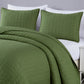 Madrid 3-Piece Herringbone Stitch Cotton Quilt Set