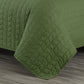 Madrid 3-Piece Herringbone Stitch Cotton Quilt Set