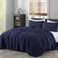 Madrid 3-Piece Herringbone Stitch Cotton Quilt Set