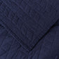 Madrid 3-Piece Herringbone Stitch Cotton Quilt Set