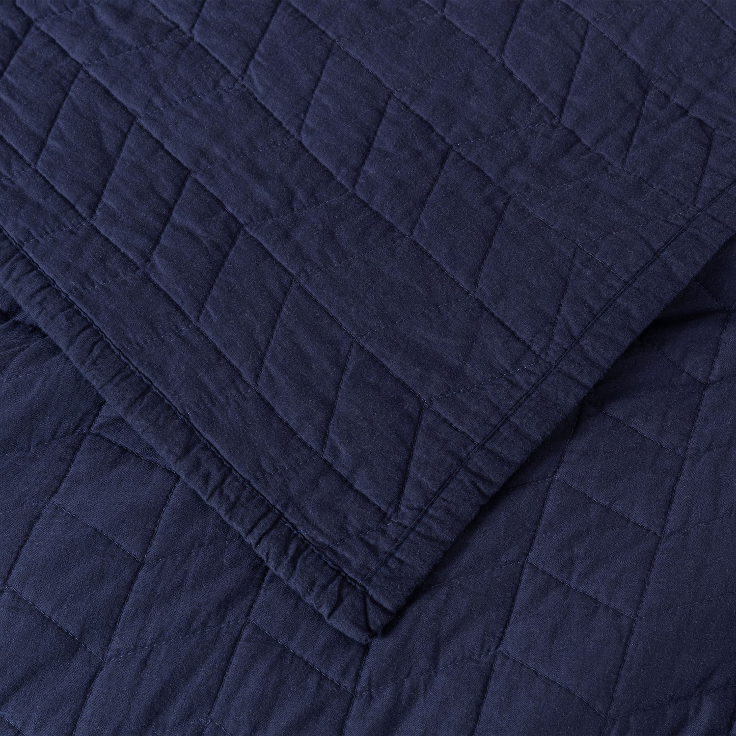 Madrid 3-Piece Herringbone Stitch Cotton Quilt Set