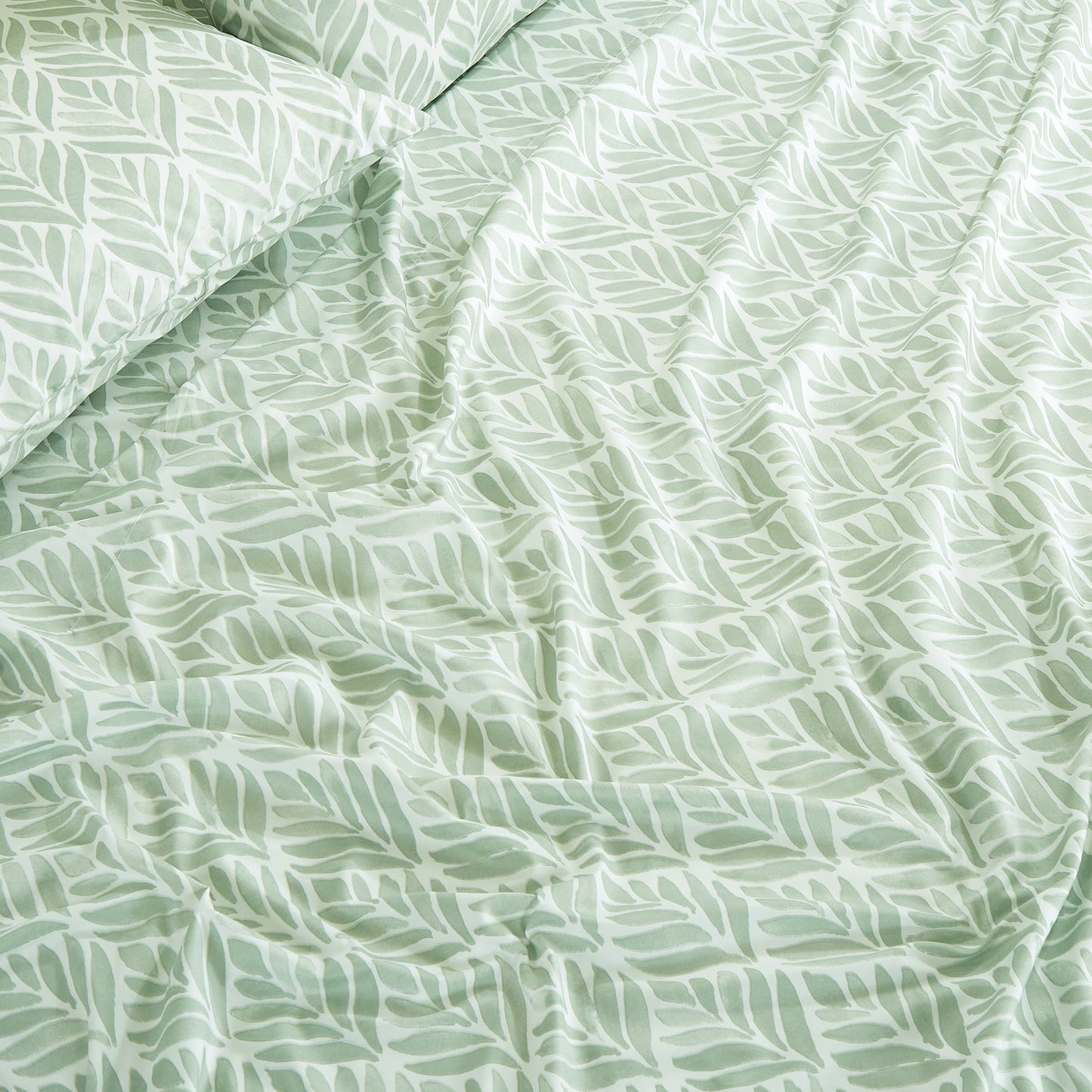 Printed Floral Microfiber Sheet Set with Deep Pocket