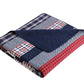 100% Washed Cotton Quilted Patchwork Reversible Throw Blanket