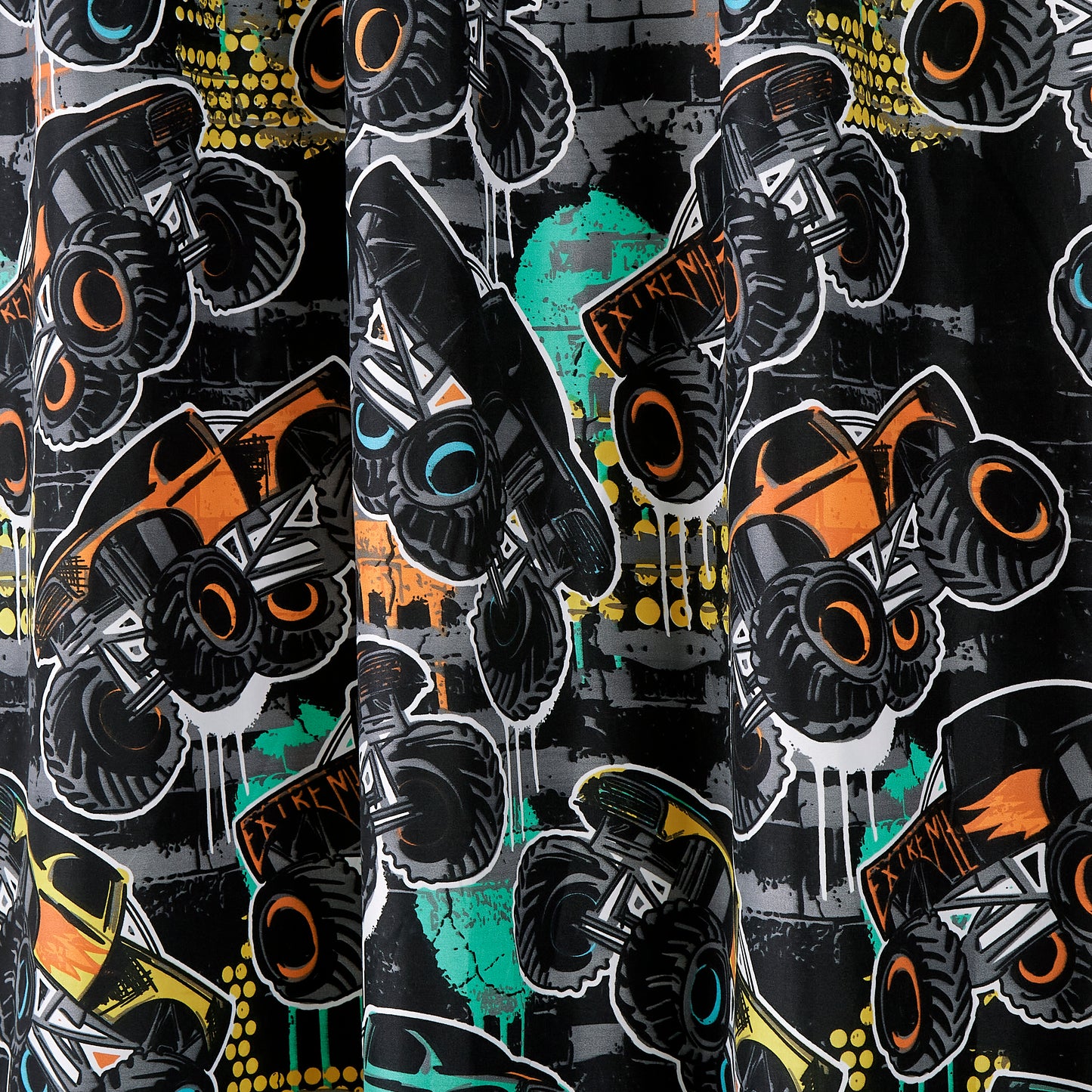 4-Piece Kids/Teens Multi-Color Printed Soft Microfiber Window Curtain Set