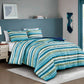 2/3-Piece Plaid Striped Printed Microfiber Comforter for All Season