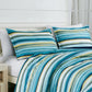 2/3-Piece Plaid Striped Printed Microfiber Comforter for All Season