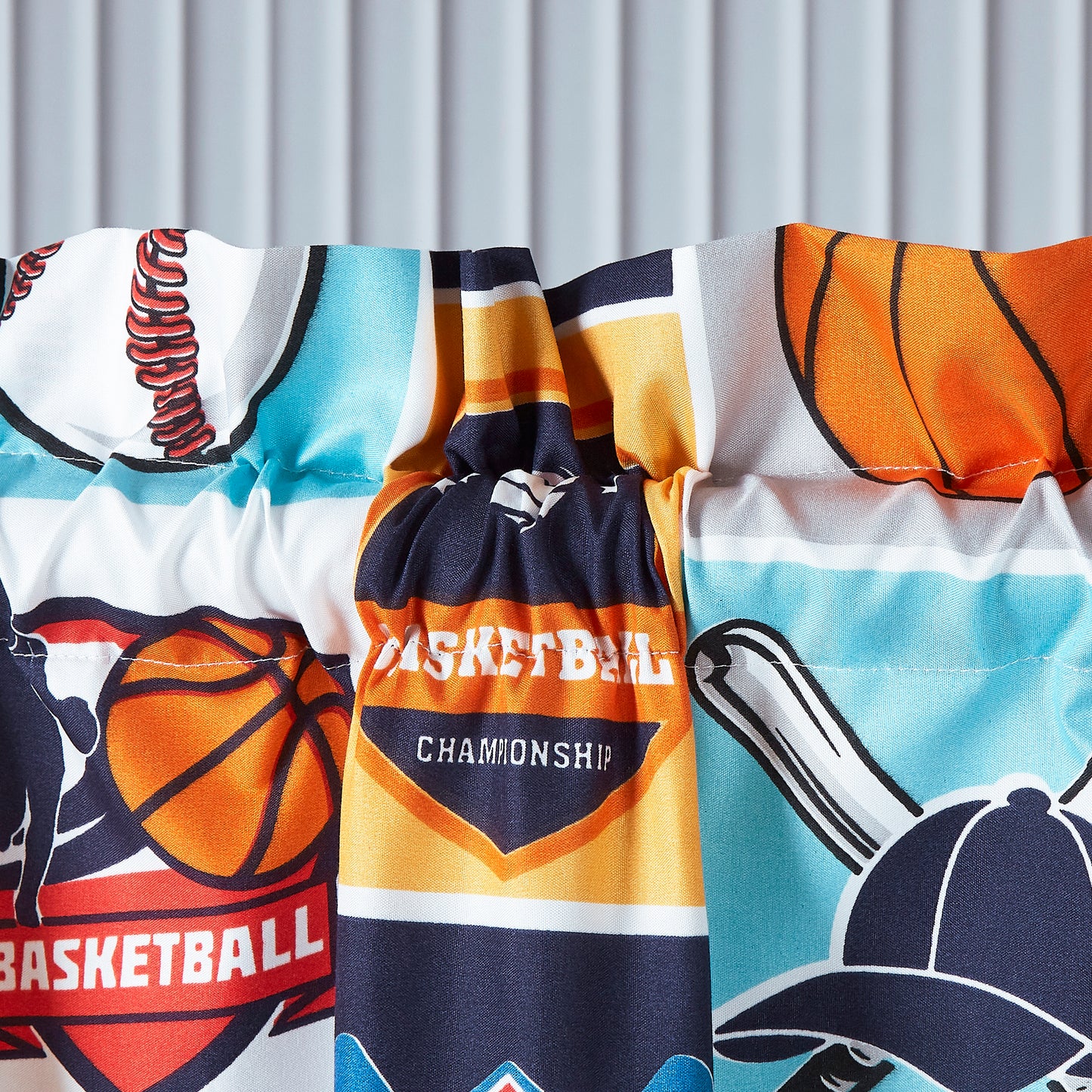 4-Piece Kids/Teens Multi-Color Printed Soft Microfiber Window Curtain Set