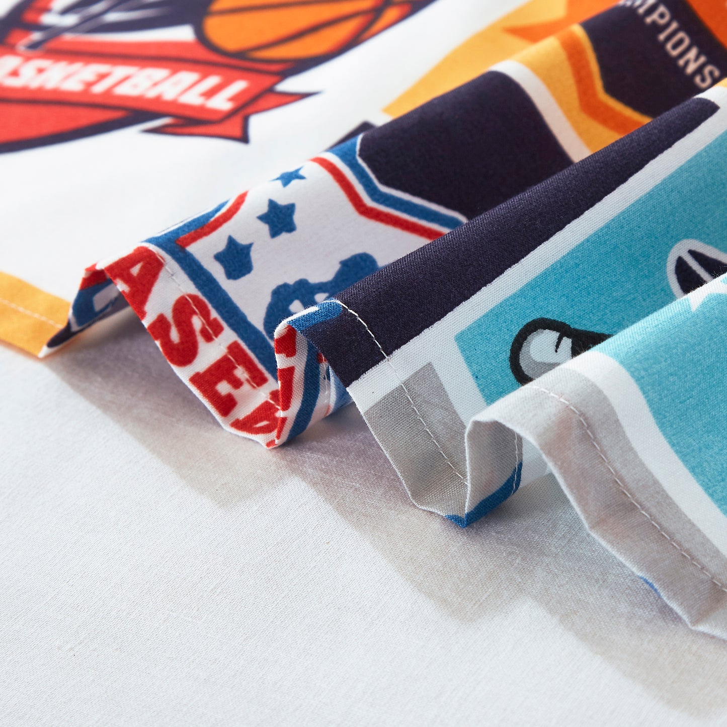 4-Piece Kids/Teens Multi-Color Printed Soft Microfiber Window Curtain Set