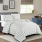 2/3-Piece Plaid Striped Printed Microfiber Comforter for All Season