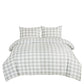 2/3-Piece Plaid Striped Printed Microfiber Comforter for All Season