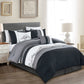 Napa 7-piece Luxury Leaves Scroll Embroidery Bedding Comforter Set