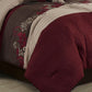 Napa 7-piece Luxury Leaves Scroll Embroidery Bedding Comforter Set