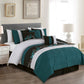 Napa 7-piece Luxury Leaves Scroll Embroidery Bedding Comforter Set