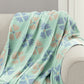 Geometric Jacquard Woven Four-Layer Cotton Blanket