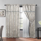 4-Piece Jacquard Window Curtain/Drape Set, Attached Sheer Backing and Valance