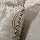 Noelle 7-Piece Silver Gray Brown Floral Medallion Jacquard Comforter Set