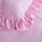 Nora 3-Piece Ruffled Edge Trim Microfiber Comforter Set