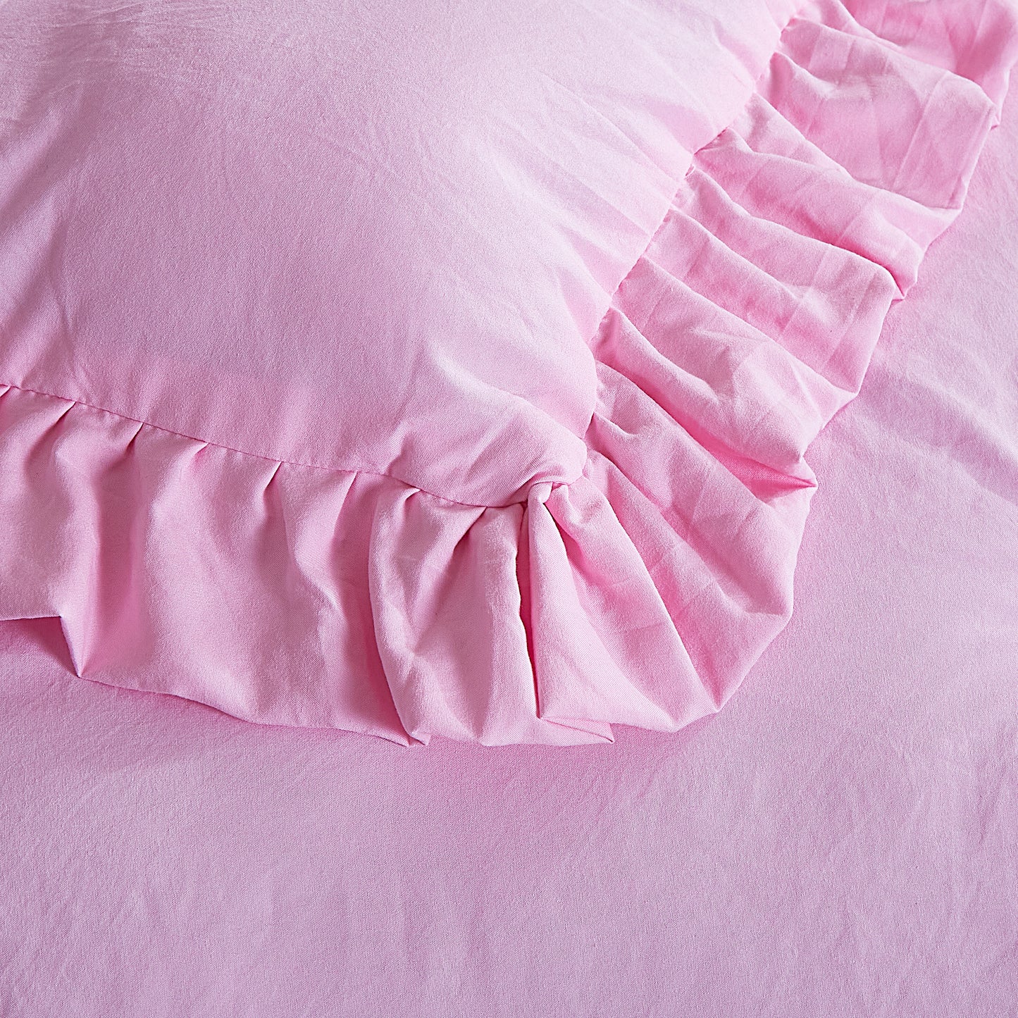 Nora 3-Piece Ruffled Edge Trim Microfiber Comforter Set