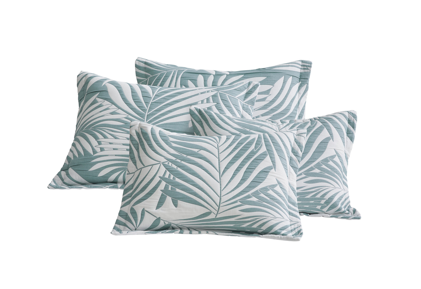 5-Piece Oversized Jacquard Matelasse Damask Pattern Lightweight Reversible Coverlet Set