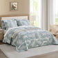 5-Piece Oversized Jacquard Matelasse Damask Pattern Lightweight Reversible Coverlet Set