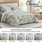 5-Piece Oversized Jacquard Matelasse Damask Pattern Lightweight Reversible Coverlet Set
