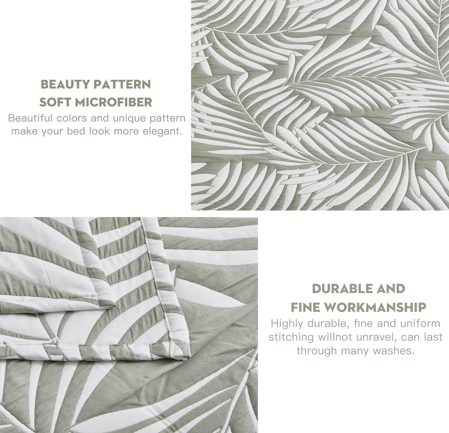 5-Piece Oversized Jacquard Matelasse Damask Pattern Lightweight Reversible Coverlet Set