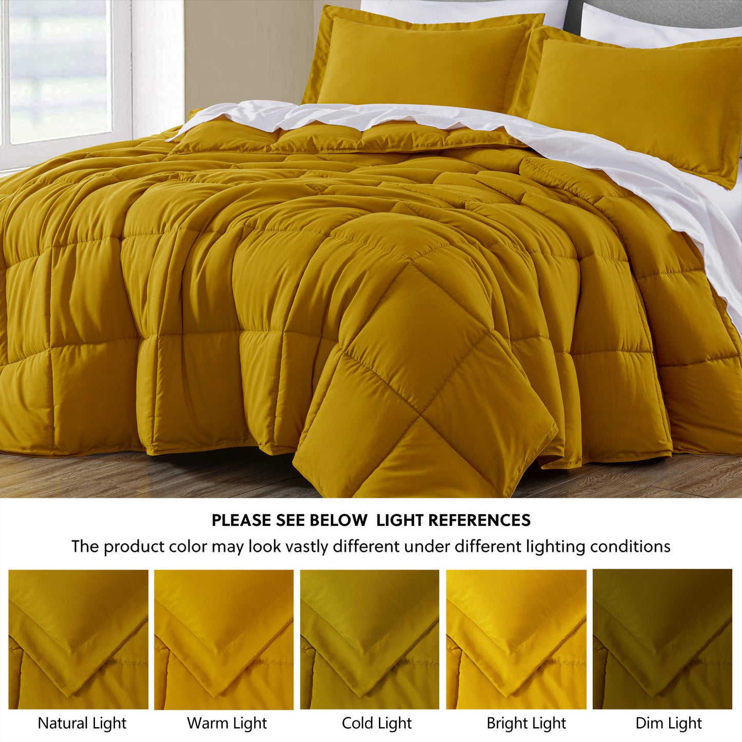 Peachskin Microfiber Down Alternative Comforter Set
