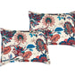 Paradise 7-Piece Multicolor Red Blue Cream Floral Printed Microfiber Comforter Set