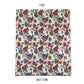 Paradise 7-Piece Multicolor Red Blue Cream Floral Printed Microfiber Comforter Set