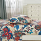 Printed Floral Microfiber Sheet Set with Deep Pocket